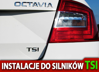 Instalacje gazowe do silników TSI